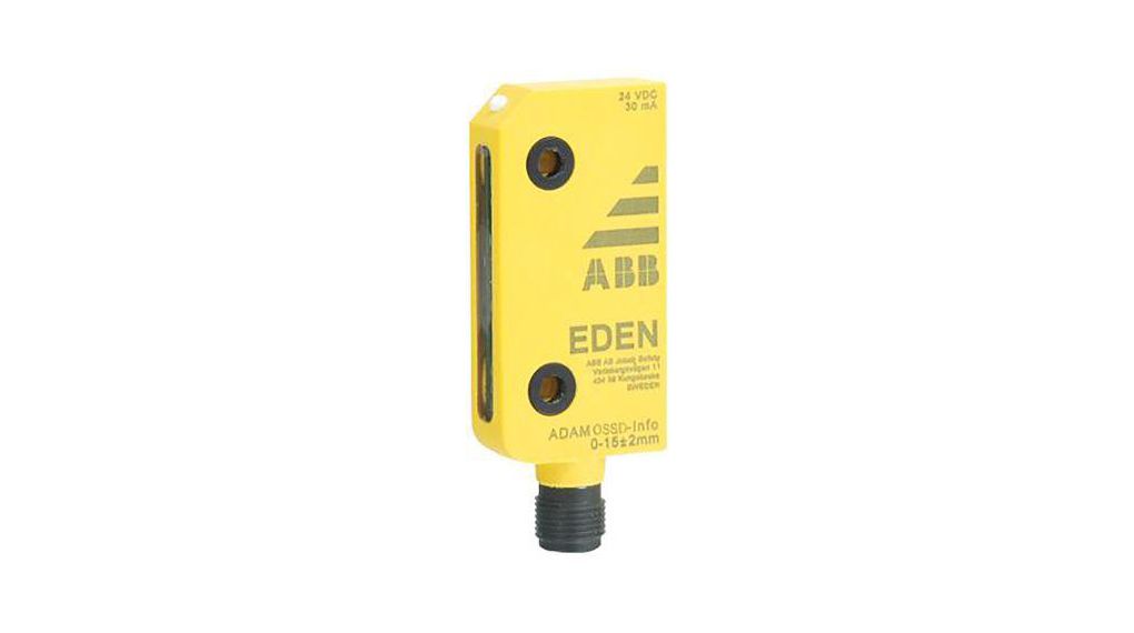 OSSD Series Non-Contact Safety Switch, 24V dc, Polybutylene Terephthalate Housing, M12